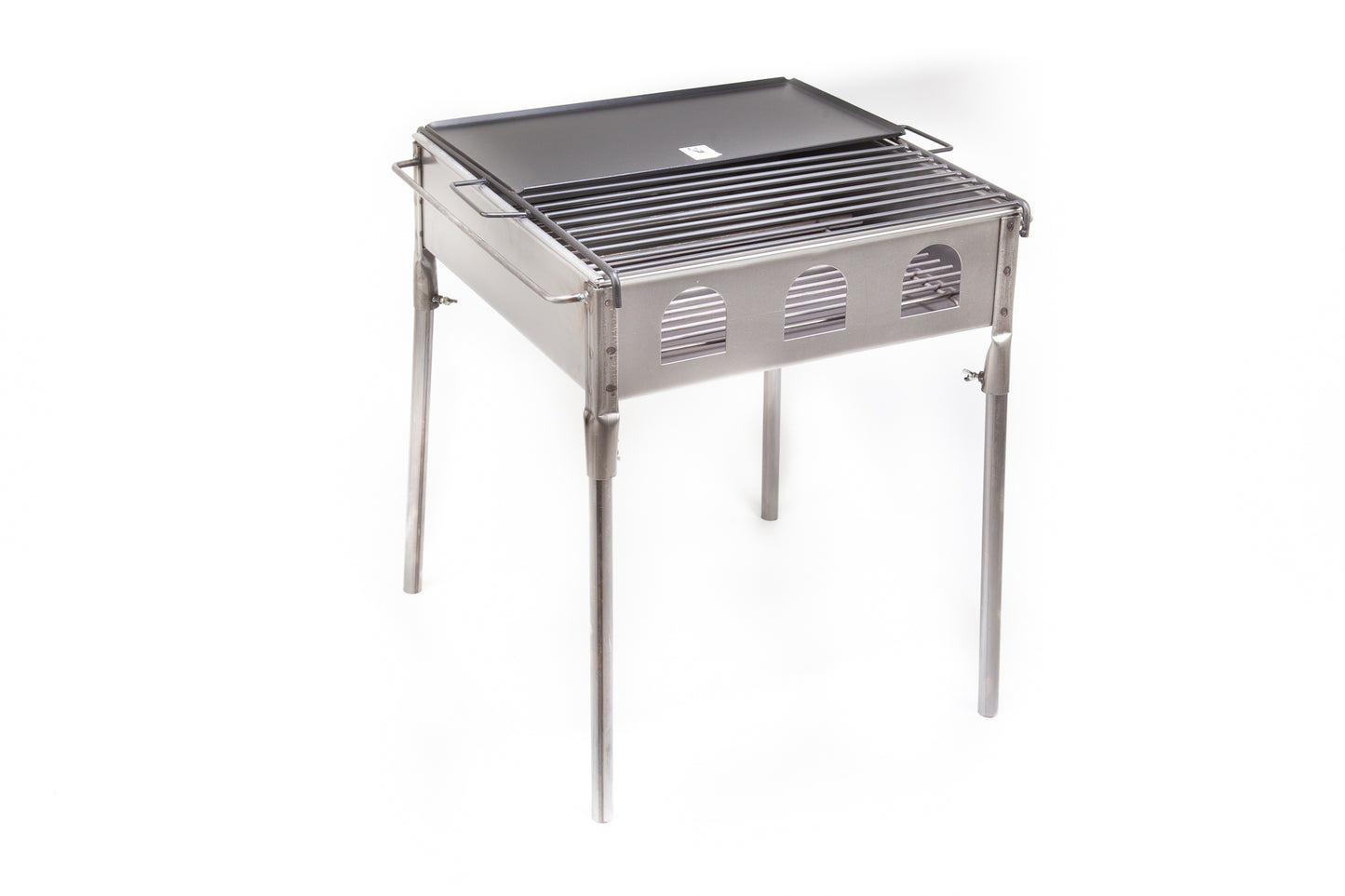 Barbacoa Desmontable Artesana con plancha Superior - Hierro
