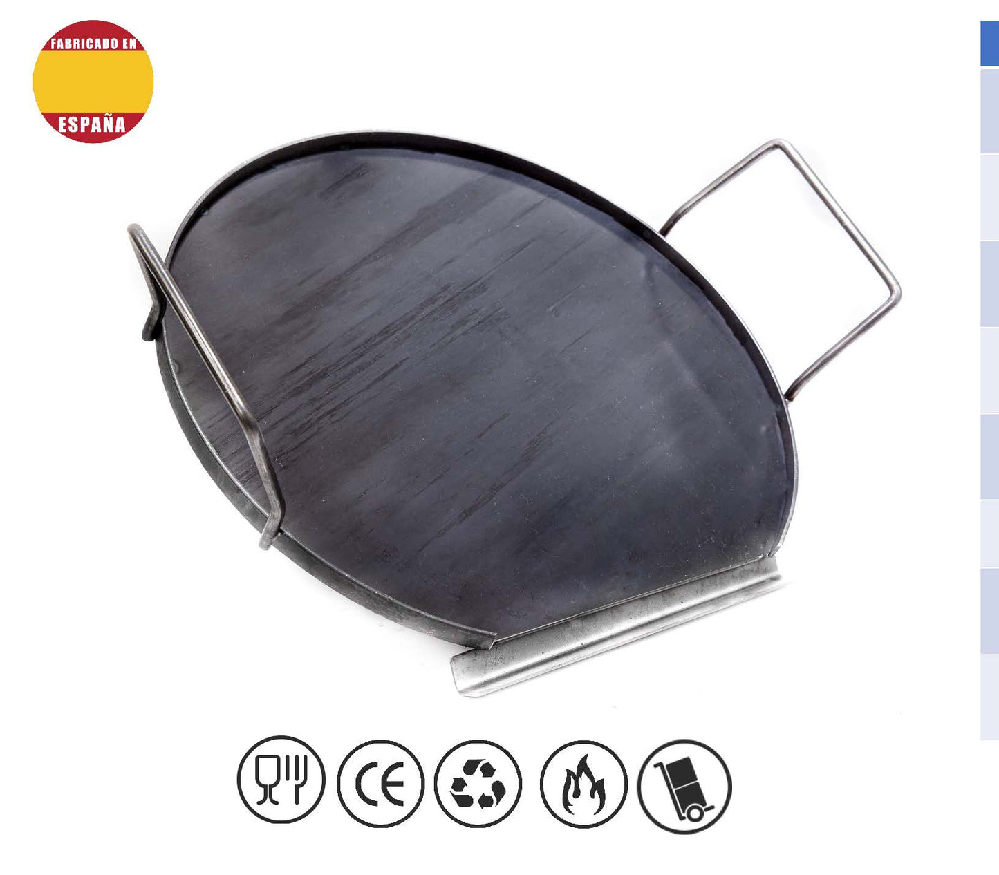 Plancha Redonda de Hierro para Barbacoa y Gas 500