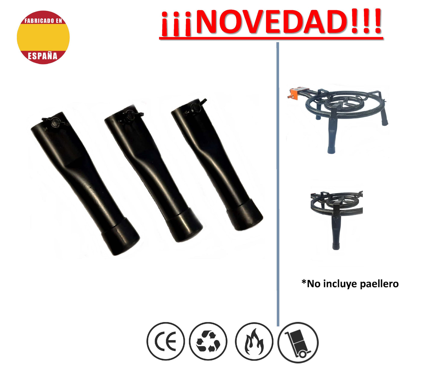 Patas Paellero Sobremesa