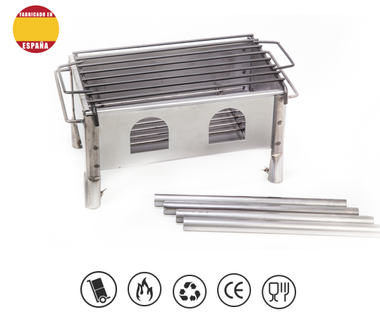 Barbacoa Desmontable Artesana Pequeña -  Hierro