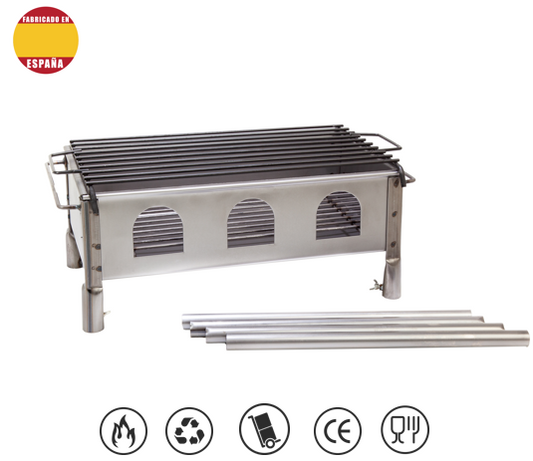 Barbacoa Desmontable Artesana Mediana - Hierro